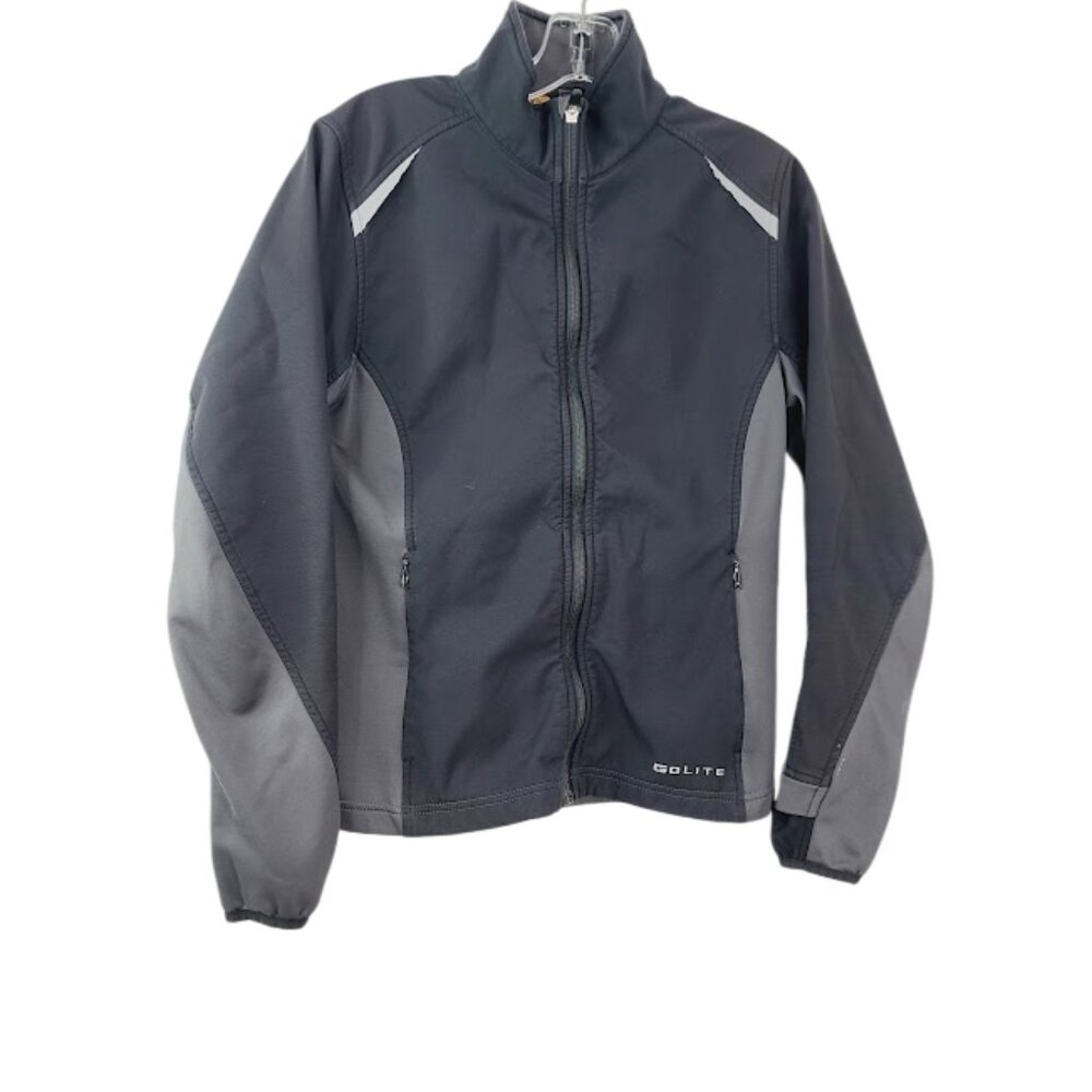Golite Women's Gray Black Long Sleeve Outdoor Winter Trail Fleece Jacket Size‎ M